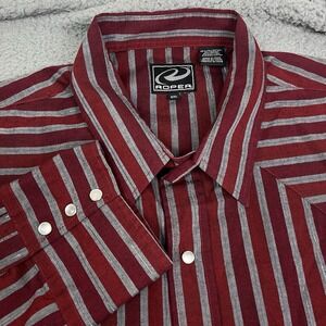 ROPER‎ Western Shirt Mens Size 2XL Button Down Pearl Snap Pockets Long Sleeve